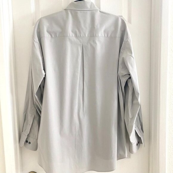 Halogen Mens' Solid Gray Dress Shirt Size 16.5-R Workwear Business - Picture 2 of 9
